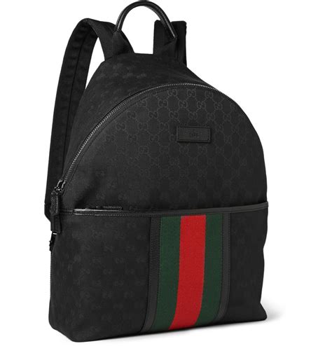 canvas gucci backpack|black gucci backpack for men.